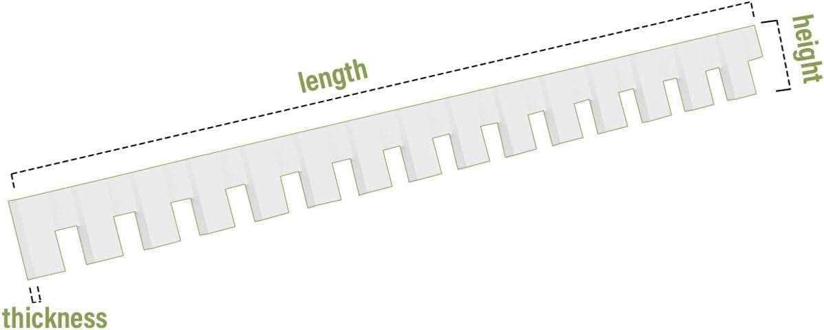 PVC Dentil Trim, White I703