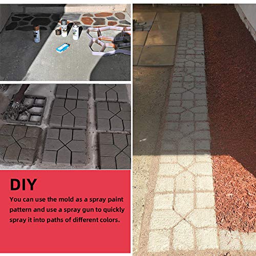 15.7" Square Concrete Path Maker Mold for Stepping Stone Paver A7453