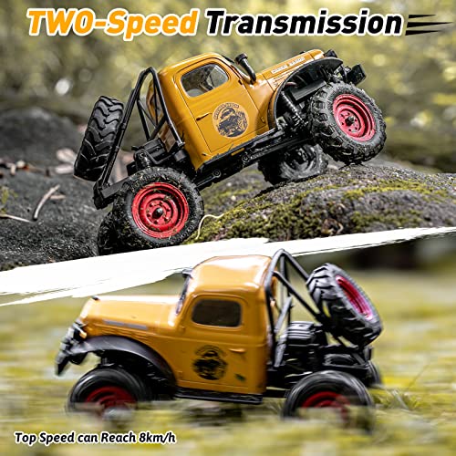 1/24 Scale 4WD Offroad RC Crawler Car Yellow S728605