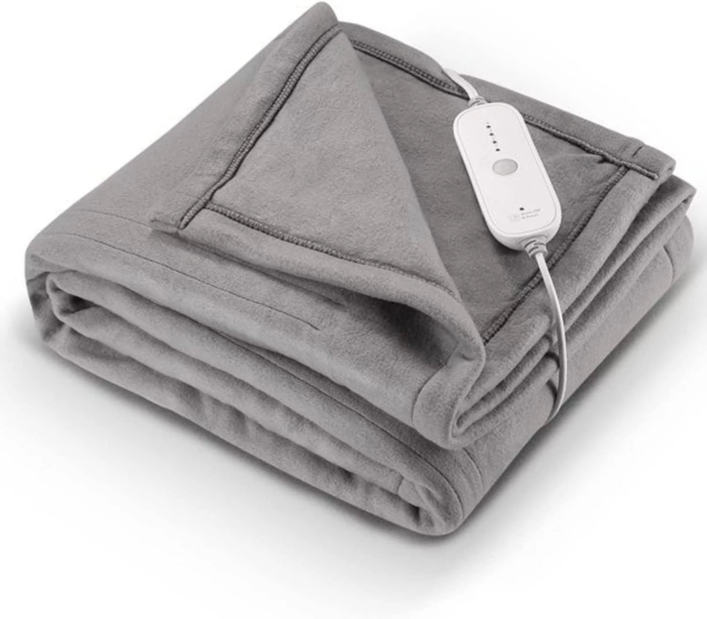 Heated Fleece Throw Blanket with Auto-off, 4 Heat Settings R601