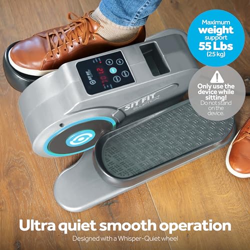 Foot Pedal Exerciser for Seniors, Under Desk Elliptical Exercise Bike E24923