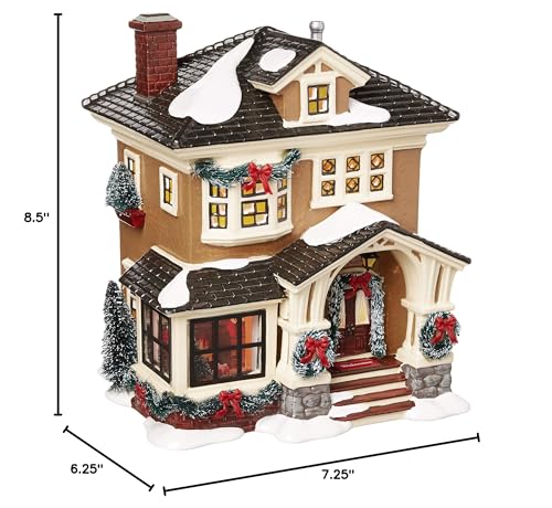 Porcelain Snow Village Christmas Lit House H502