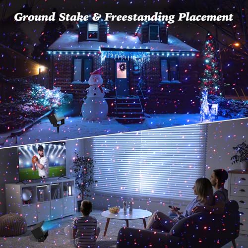 Outdoor Laser Lights Projector with Remote Control for Holiday Decor W676