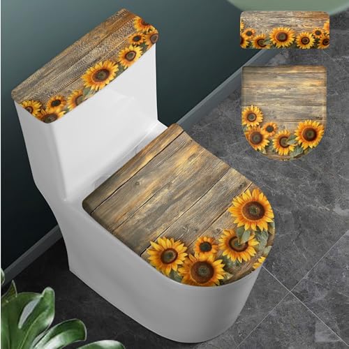 Christmas Toilet Lid and Tank Cover Set for Bathroom Decor Q334993