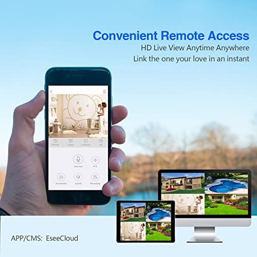 Expandable Wireless Security Camera System with 10.1" Monitor K53925