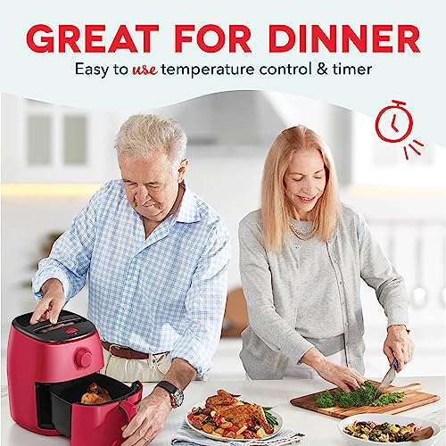 Electric Air Fryer Oven, 2.6 Qt., Grey, Compact, Auto Shut Off, 1000-Watt L764