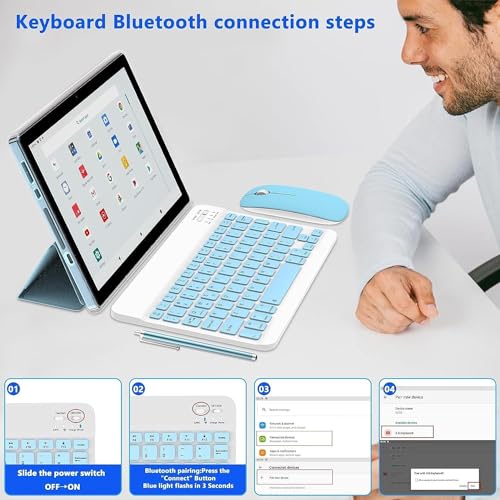 10 inch Android Tablet with Keyboard Case, Mouse and Stylus S658