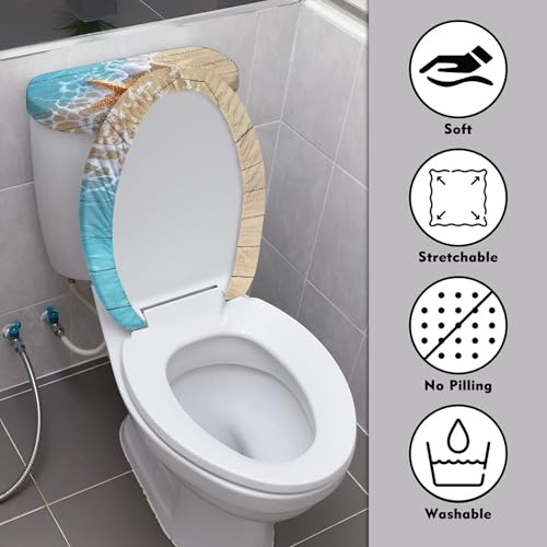 Christmas Toilet Lid and Tank Cover Set for Bathroom Decor Q334993