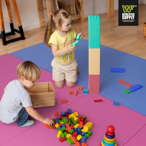 10 x 4 ft 4-Fold Folding Exercise Mat with Carrying Handles, 2 or 3 Inch Thick, for Gymnastics, Yoga, MMA G387566