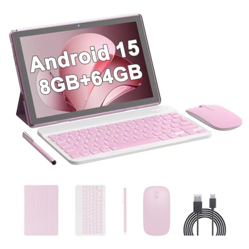 10 Inch Android Tablet with Keyboard Case Mouse Stylus S54567