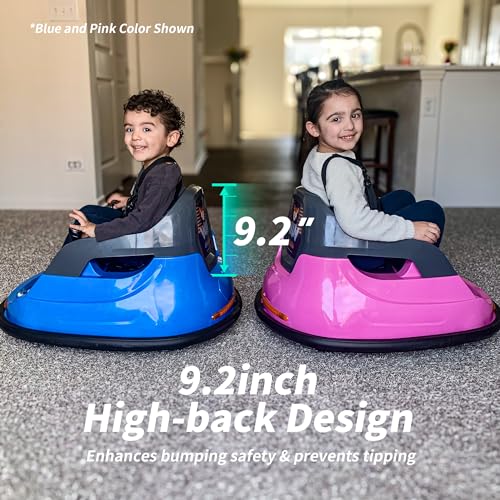 Kids Bumper Car with Remote Control, 3 Speeds - Blue F893239