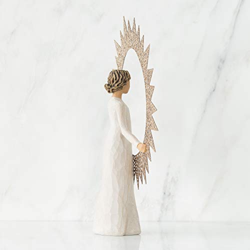 Star Tree Topper with Glitter, Pierced Metal, Hand-Painted Christmas Decor O39981