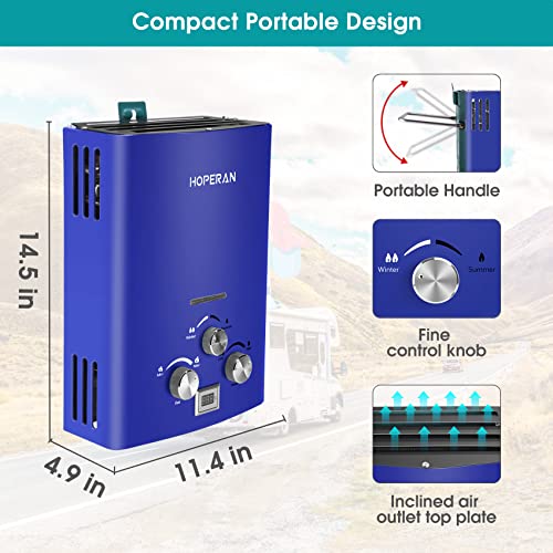 Portable Propane Water Heater for RV Camping Shower Q26116
