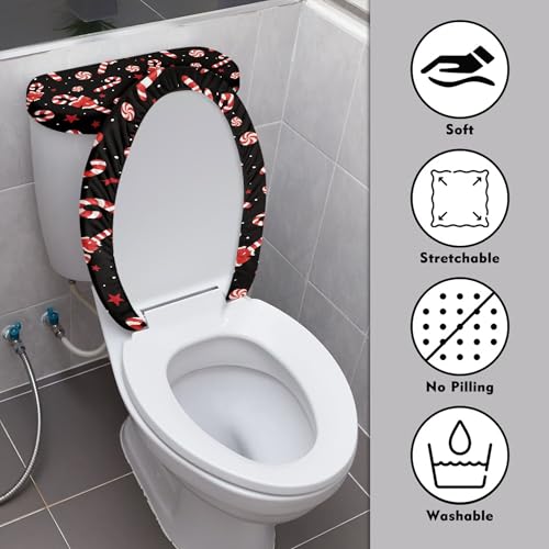 Christmas Toilet Lid and Tank Cover Set for Bathroom Decor Q334993