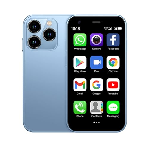 Mini Smartphone, Child Phone The World's Smallest Cell Phone 3.0 Inch Android Small Phone Quad Core 2G+16G 5.0MP Dual SIM High Definition Mini Phones Unlocked 3G Mobile Phone (Black)