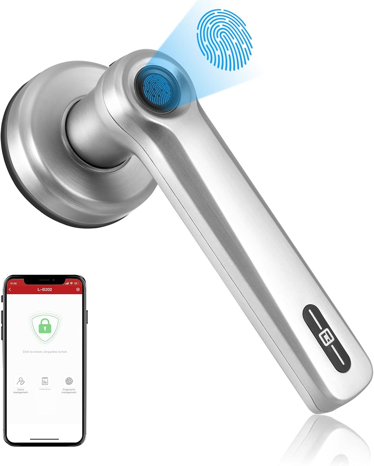 Smart Door Lock with Fingerprint and Keyless Entry T958959