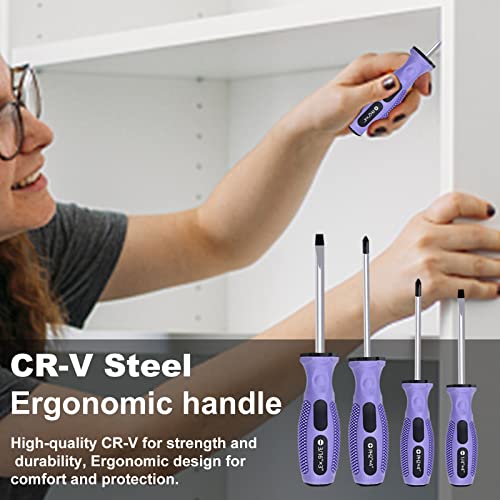 Purple 223-Piece Tool Set with Tool Bag for Home Maintenance S954