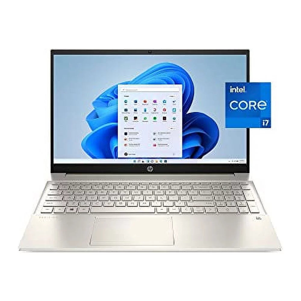 HP Newest Pavilion 15.6" IPS FHD Touchscreen Laptop, Intel 4-Core i7-1165G7, Iris Xe Graphics, 16GB RAM 512GB SSD, WiFi 6, Type-C, HDMI, Webcam, Backlit Keyboard, Windows 11 Pro (15-EG0070WM, Gold)