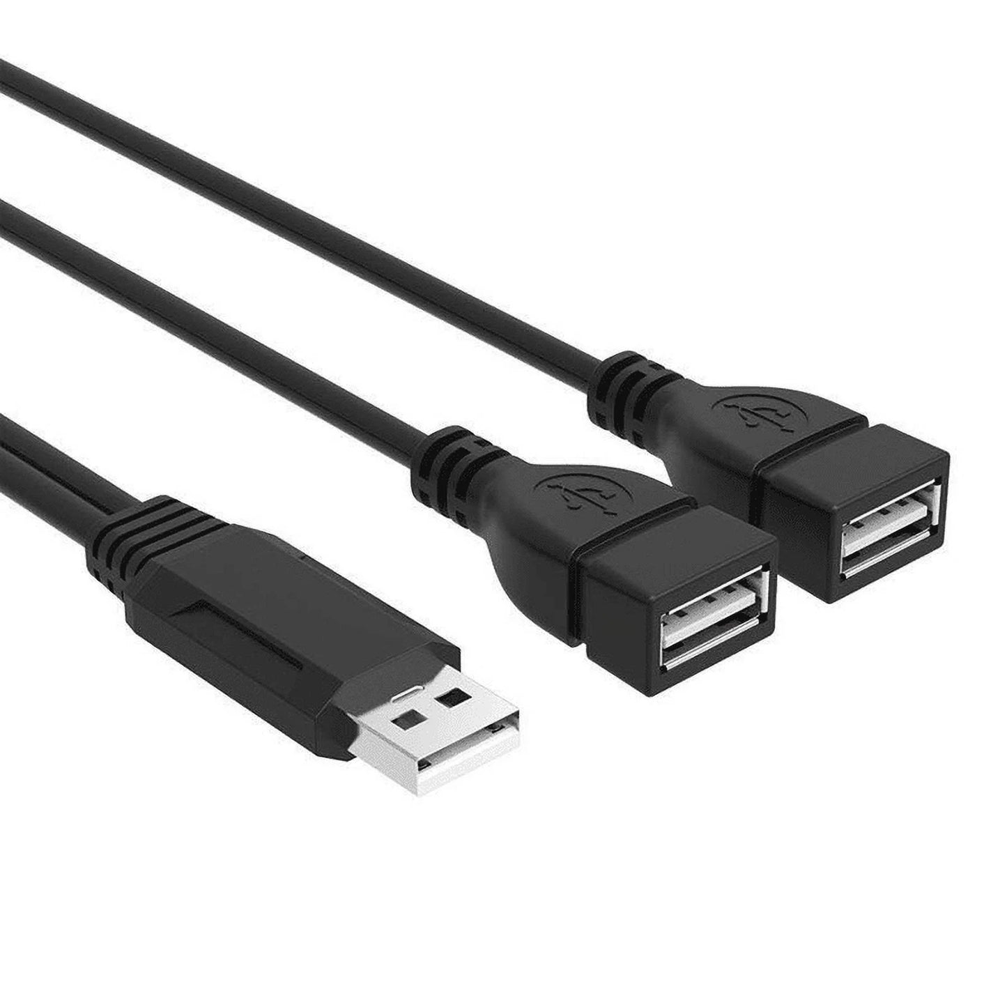 USB 2.0 One-to-Two Data Charging Cable 30cm F7998