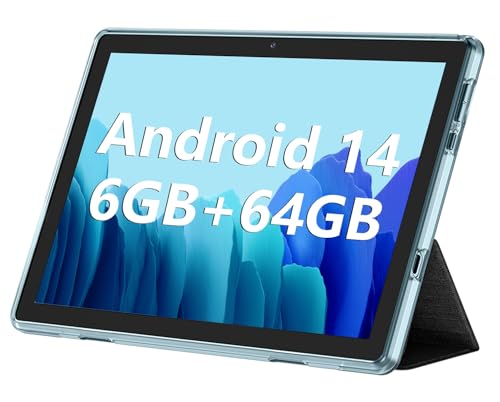 10 Inch Android Tablet with Keyboard Mouse, 6GB RAM 64GB ROM L2332