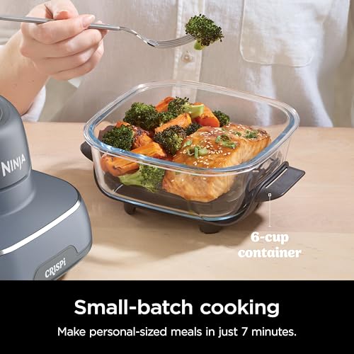 Air Fryer with Glass Containers, 4 QT & 6 Cup, Dishwasher Safe Y888
