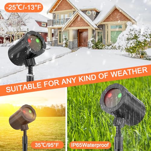Christmas Projector Lights Outdoor with Remote Control, IP65 Waterproof I891371