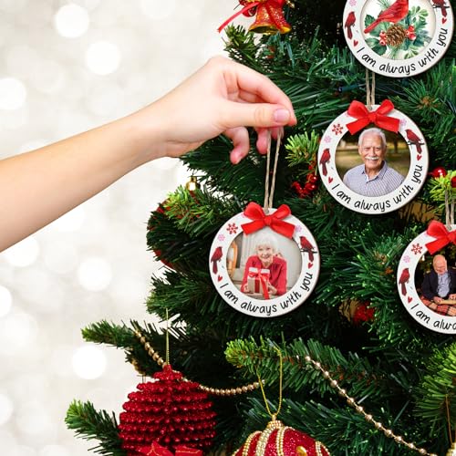 24 Pcs Christmas Photo Ornament Frames for Baby First Christmas Tree Keepsake F1934
