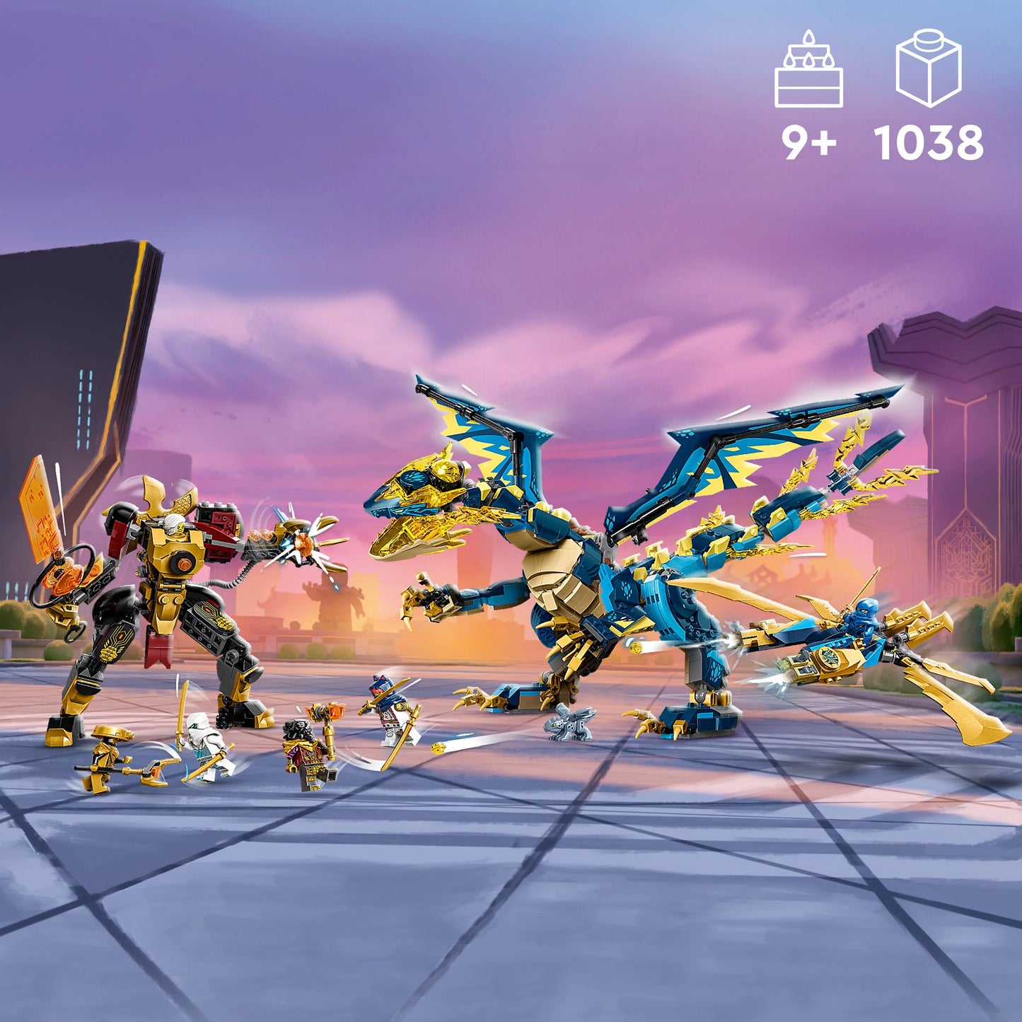 Elemental Dragon vs. The Empress Mech Building Toy Set K76975