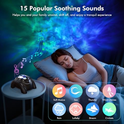 Galaxy Projector with Bluetooth Speaker and White Noise S67171