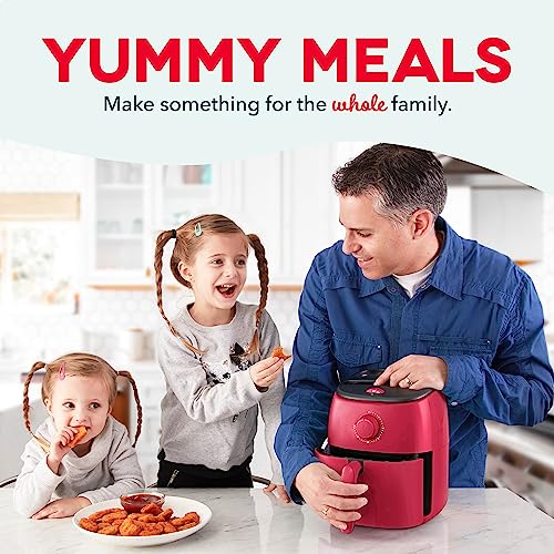 Electric Air Fryer Oven, 2.6 Qt., Grey, Compact, Auto Shut Off, 1000-Watt L764