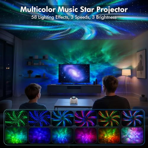 Galaxy Projector with Bluetooth Speaker and White Noise S67171