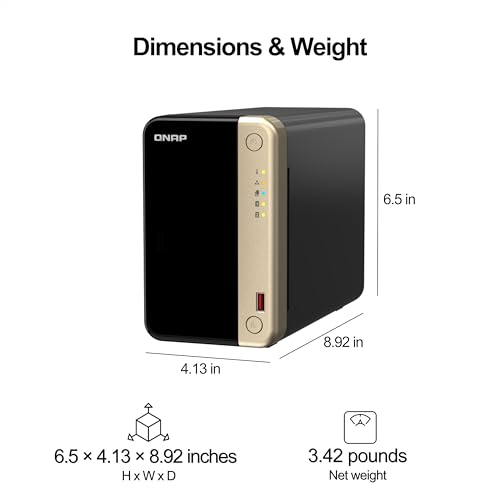 4 Bay Desktop NAS with Intel Celeron Quad-core Processor and Dual 2.5GbE F683073
