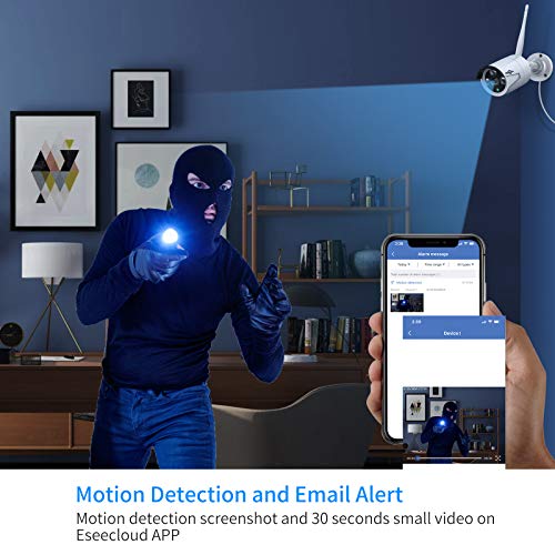 Wireless Security Camera System, 4K NVR, 4Pcs 3MP Night Vision WiFi Cameras D47166