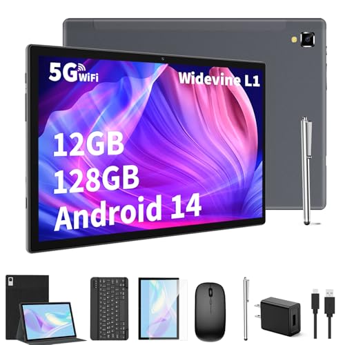 10 inch Android Tablet with Keyboard, 12GB RAM 128GB ROM, 8000mAh O5731