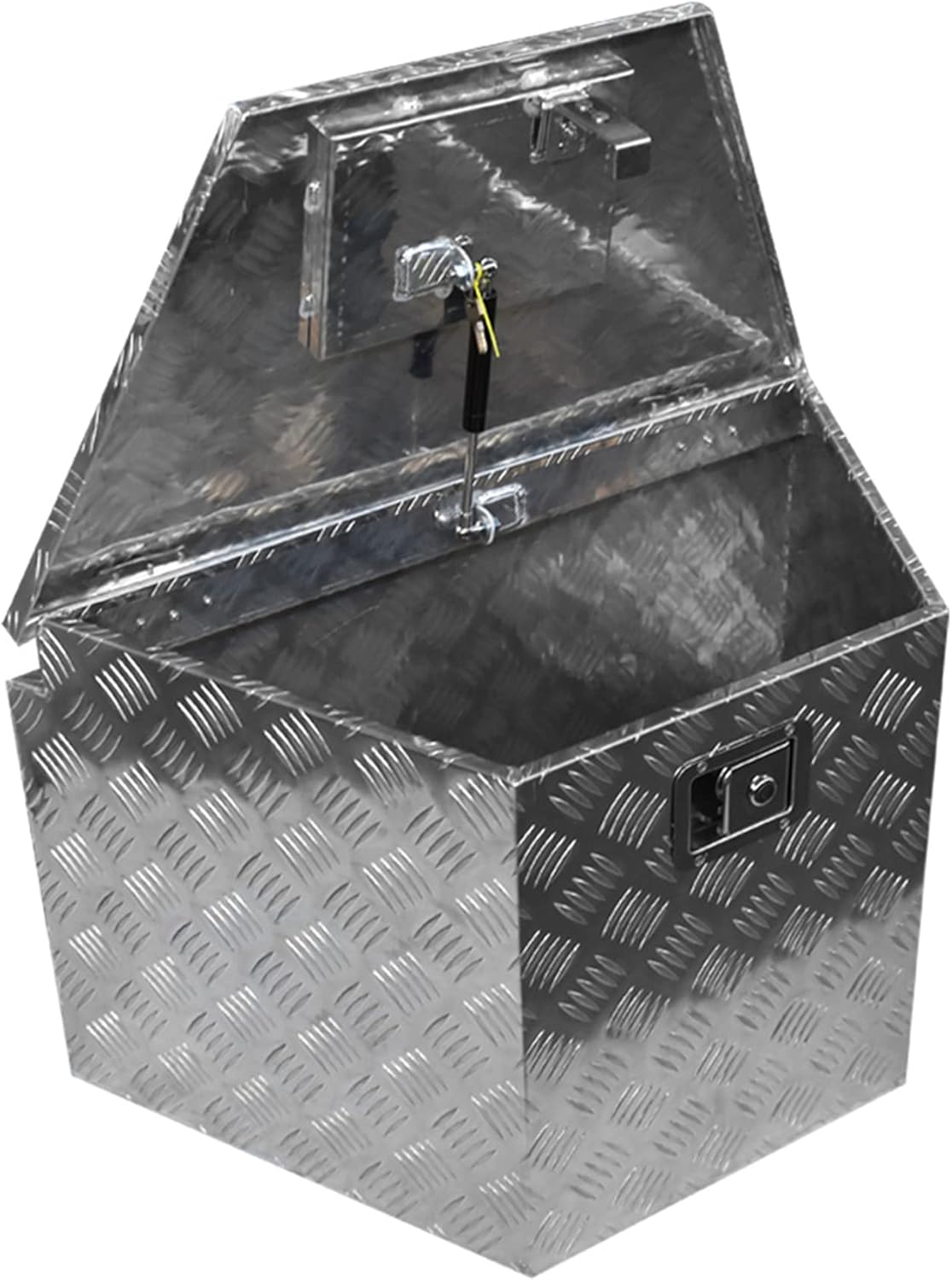 WFLNHB 29 Inch x 15 Inch Trailer Tongue Tool Box Aluminum Heavy Duty Truck Pickup Underbody Storage Tool Box