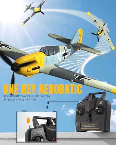 RC Plane 3 Channel Remote Control Airplane Fighter Toy, 2.4GHz 6-axis Gyro, Easy to Fly for Adults Kids Beginners Q215470