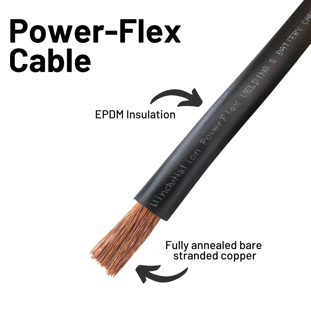 6-Gauge 25 ft. Black Welding Cable Q93868