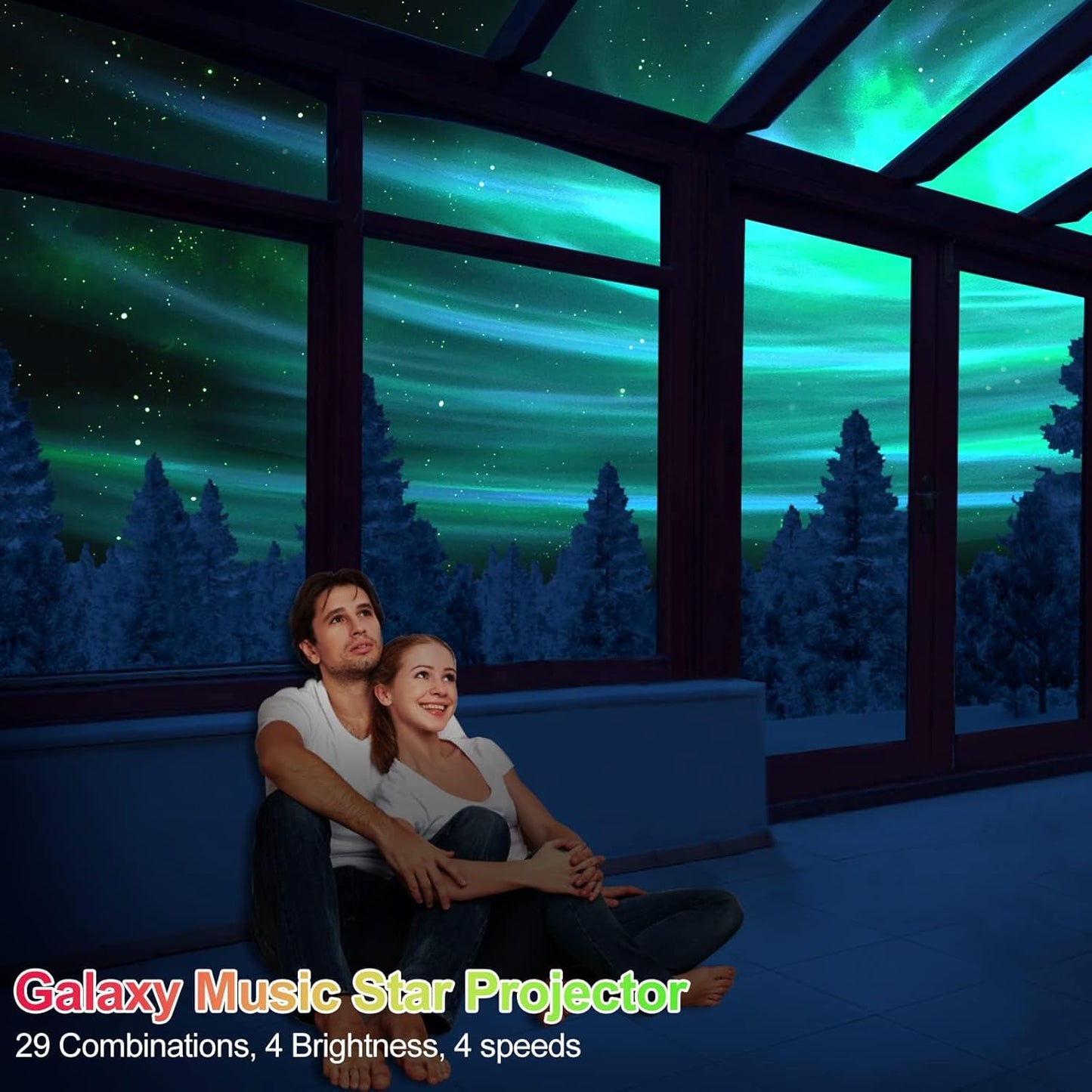 Galaxy Lights Projector with Changing Nebula Shapes R367182