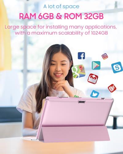 10 inch Android Tablet with Keyboard Case, Mouse and Stylus S658