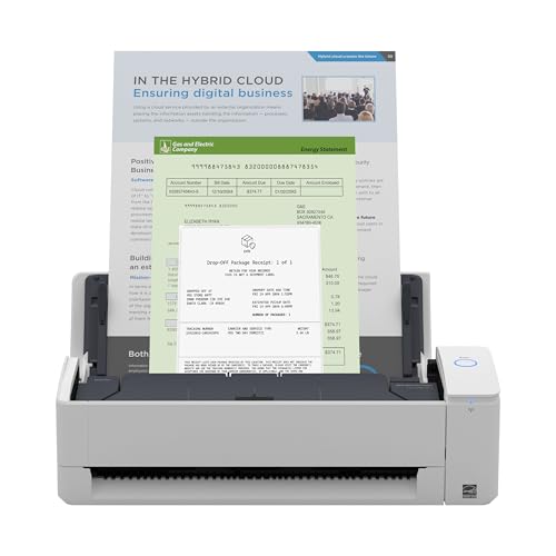 Compact Wireless Double-Sided Document Scanner with Auto Feeder Z26927