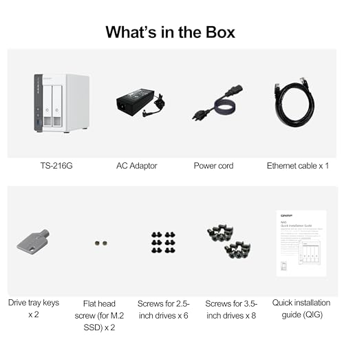2-Bay 2.5GbE Desktop NAS with ARM Quad-Core CPU and 4GB RAM H7951