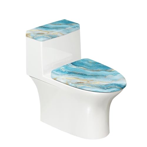 Christmas Toilet Lid and Tank Cover Set for Bathroom Decor Q334993