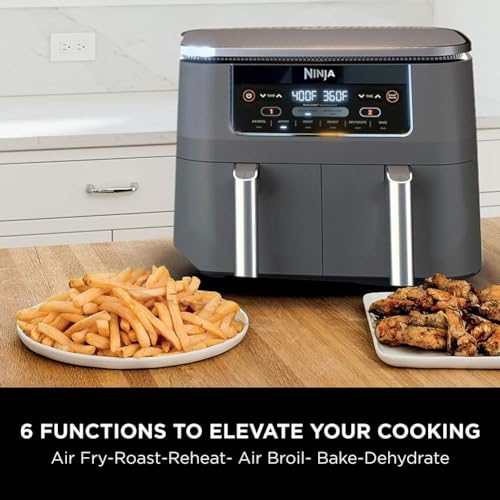 10QT 6-in-1 DualZone Air Fryer with 2 Independent Baskets X511450