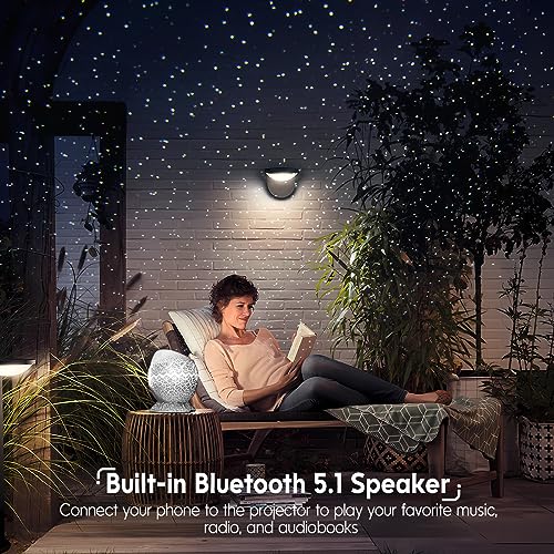 Star Projector with Bluetooth Speaker and White Noise for Bedroom U548539