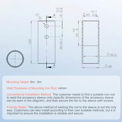 500W Wind Turbine Generator, 12V Wind Turbine Kit with MPPT Controller, 3-Blade, Adjustable Windward Direction M787