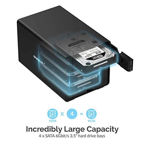 USB 3.2 5-Bay SATA Hard Drive Docking Station, Trayless, USB-C 10Gbps P669