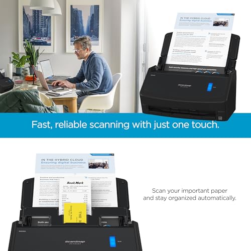 Document Scanner with Auto Document Feeder for Mac or PC, Black S90293
