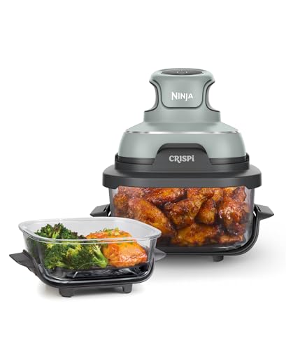 Air Fryer with Glass Containers, 4 QT & 6 Cup, Dishwasher Safe Y888