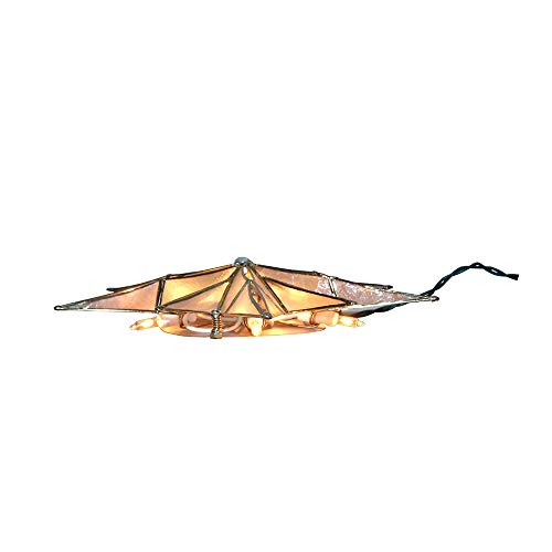 Capiz Star Treetop with Center Gem Y10516