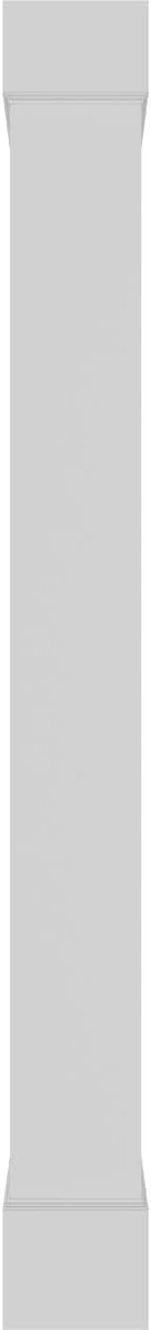 10"W x 9'H Square Non-Tapered Smooth PVC Column Wrap Kit with Capital & Base B298184